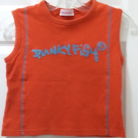 Crop sweat orange top - by Punky Fish - Picture 1 of 4